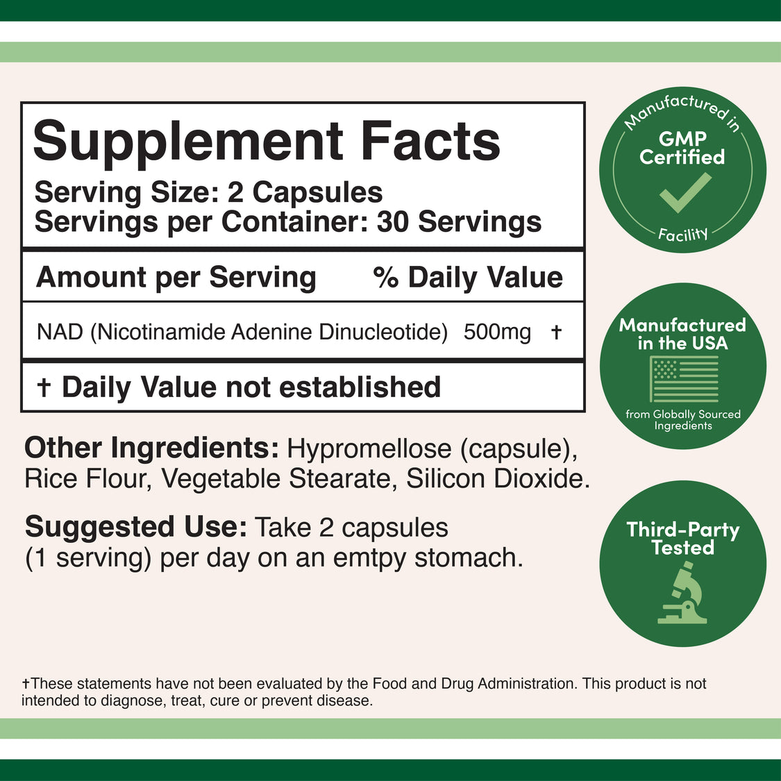 Zenith Nourish™ NAD+ Supplement