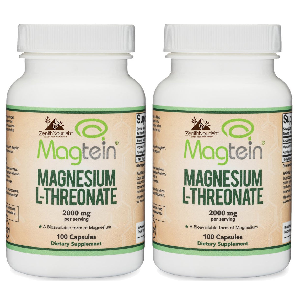 Zenith Nourish™ Magnesium L-Threonate (Magtein) Supplement