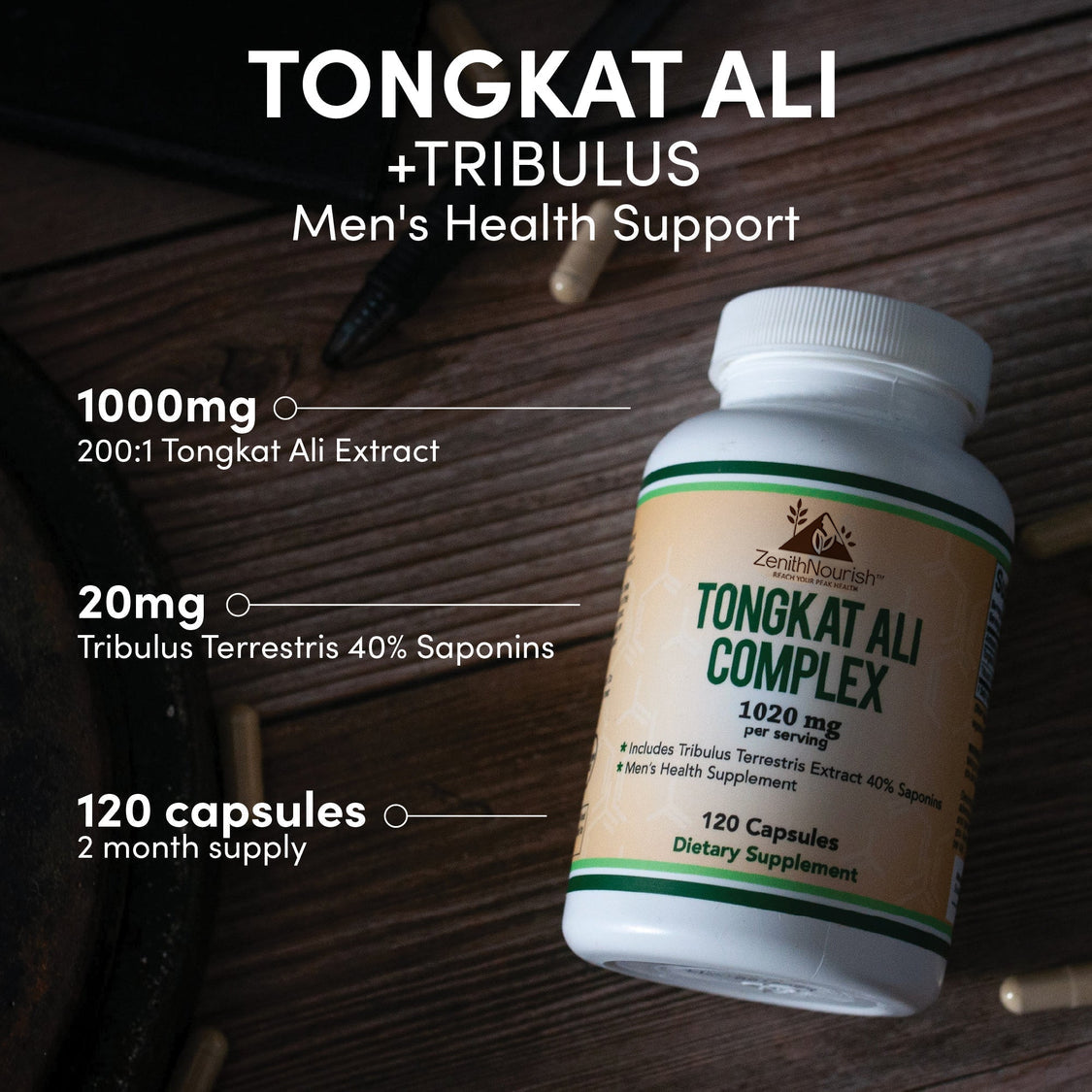 Zenith Nourish™ Tongkat Ali Extract Supplement