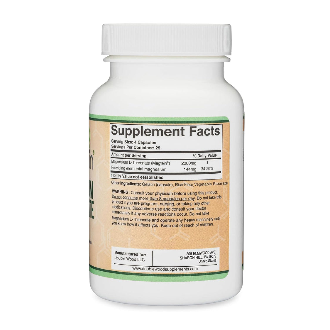 Magnesium L-Threonate (Magtein) Supplement